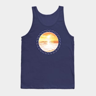 Warm Sunny Day At The Beach Abstract Nature Art Tank Top